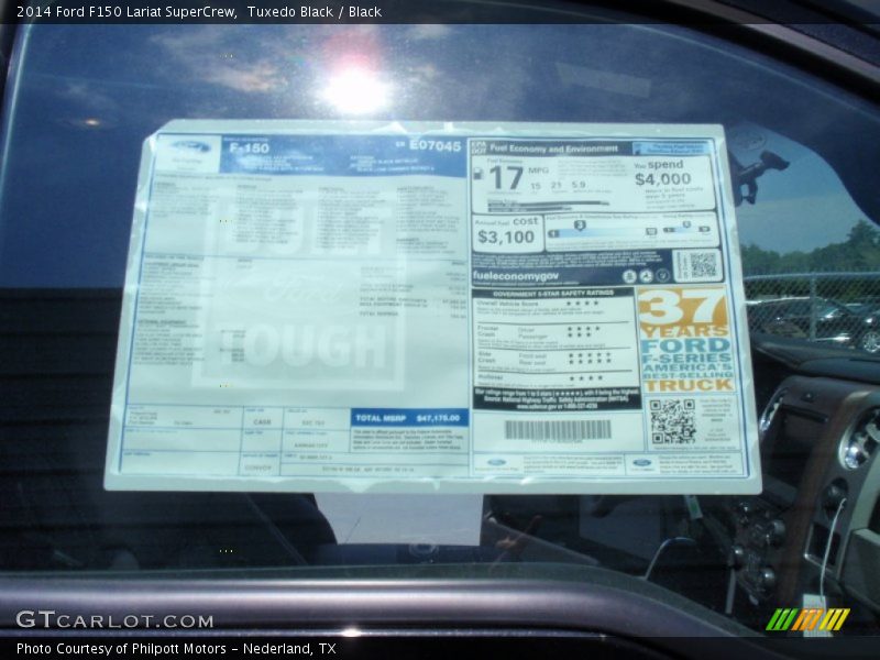 Tuxedo Black / Black 2014 Ford F150 Lariat SuperCrew