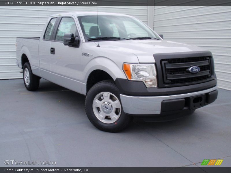 Ingot Silver / Steel Grey 2014 Ford F150 XL SuperCab