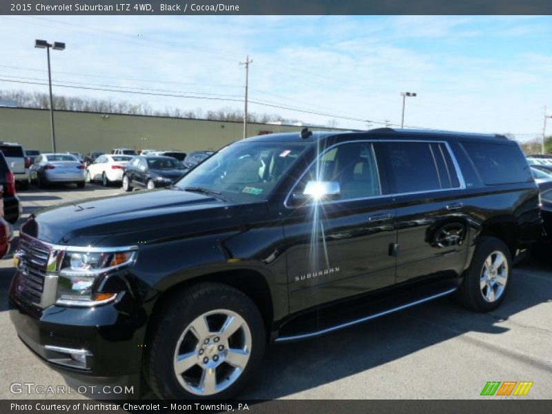 Black / Cocoa/Dune 2015 Chevrolet Suburban LTZ 4WD