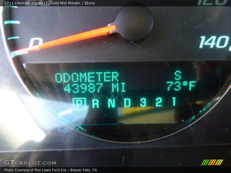 Gold Mist Metallic / Ebony 2011 Chevrolet Impala LT