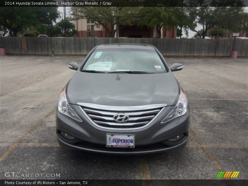 Harbor Gray Metallic / Gray 2014 Hyundai Sonata Limited