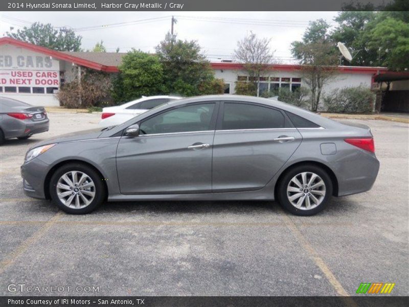 Harbor Gray Metallic / Gray 2014 Hyundai Sonata Limited