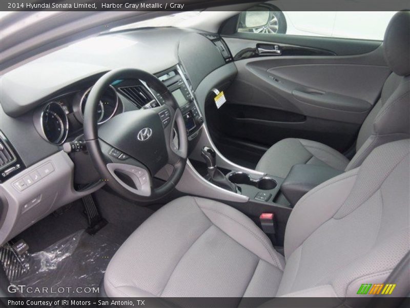 Harbor Gray Metallic / Gray 2014 Hyundai Sonata Limited