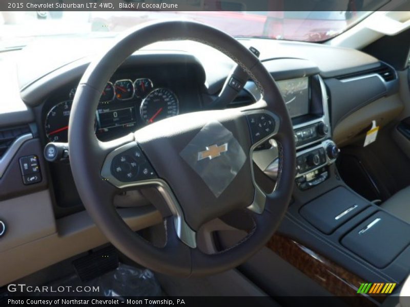 Black / Cocoa/Dune 2015 Chevrolet Suburban LTZ 4WD