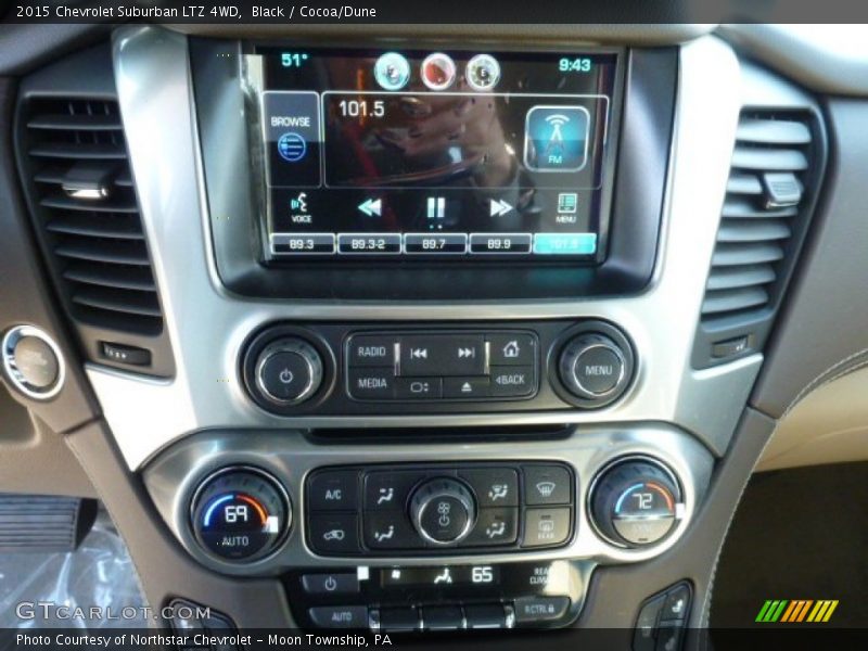 Controls of 2015 Suburban LTZ 4WD