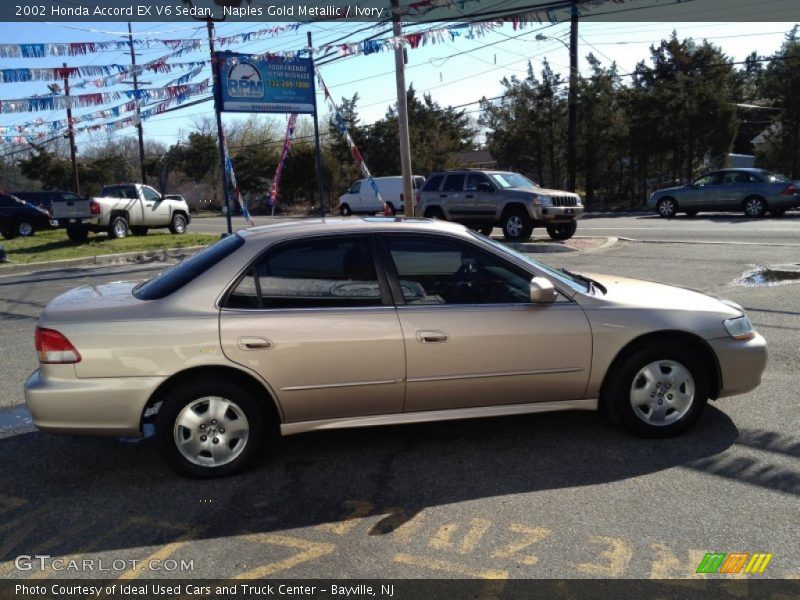 Naples Gold Metallic / Ivory 2002 Honda Accord EX V6 Sedan