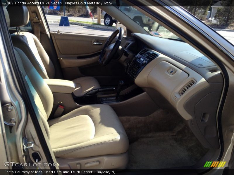 Naples Gold Metallic / Ivory 2002 Honda Accord EX V6 Sedan