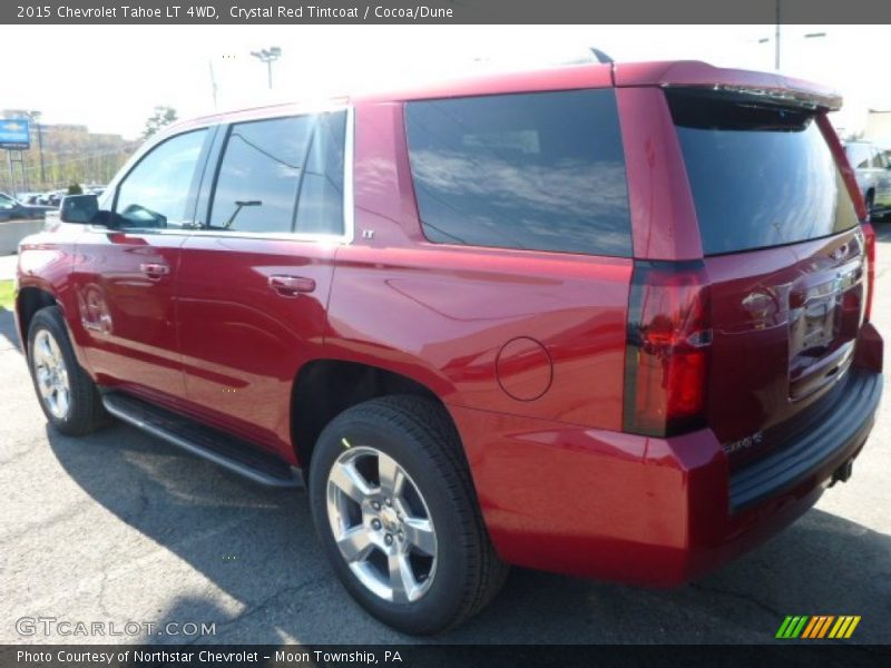 Crystal Red Tintcoat / Cocoa/Dune 2015 Chevrolet Tahoe LT 4WD