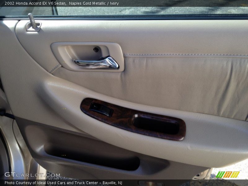 Naples Gold Metallic / Ivory 2002 Honda Accord EX V6 Sedan