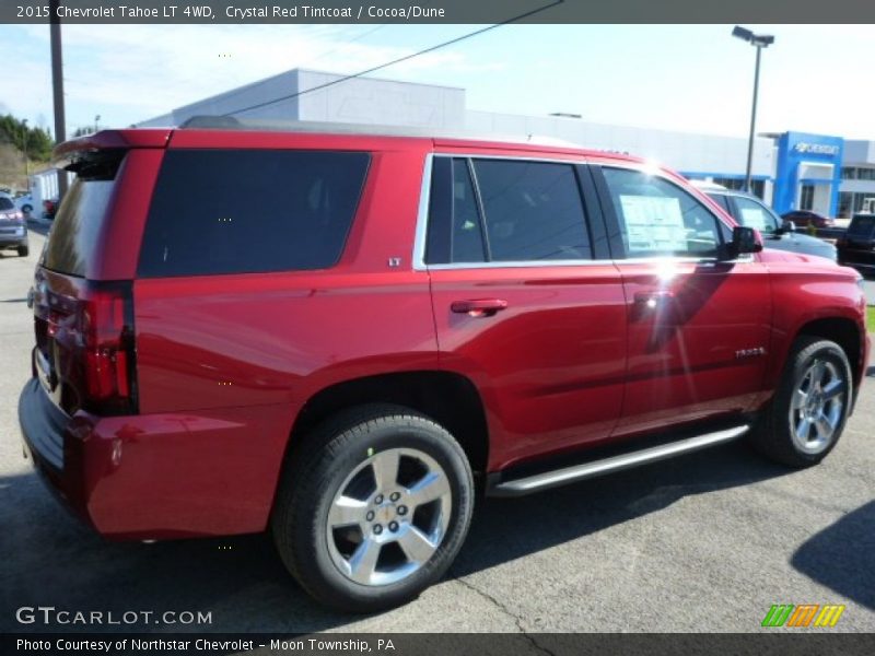 Crystal Red Tintcoat / Cocoa/Dune 2015 Chevrolet Tahoe LT 4WD