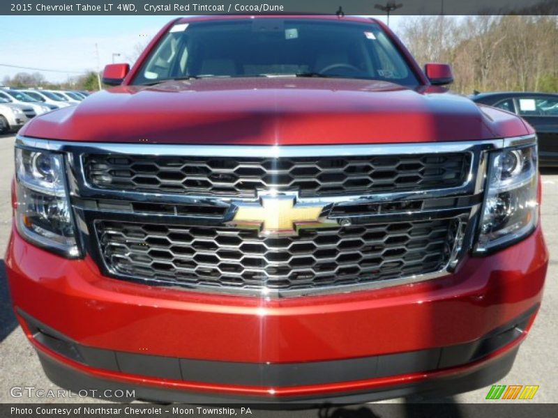 Crystal Red Tintcoat / Cocoa/Dune 2015 Chevrolet Tahoe LT 4WD