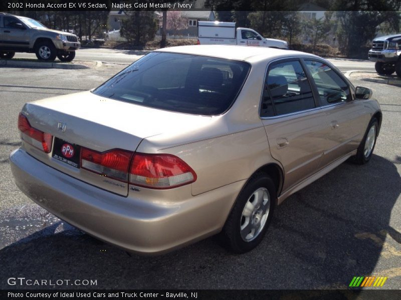 Naples Gold Metallic / Ivory 2002 Honda Accord EX V6 Sedan