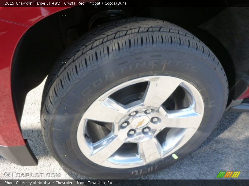 Crystal Red Tintcoat / Cocoa/Dune 2015 Chevrolet Tahoe LT 4WD