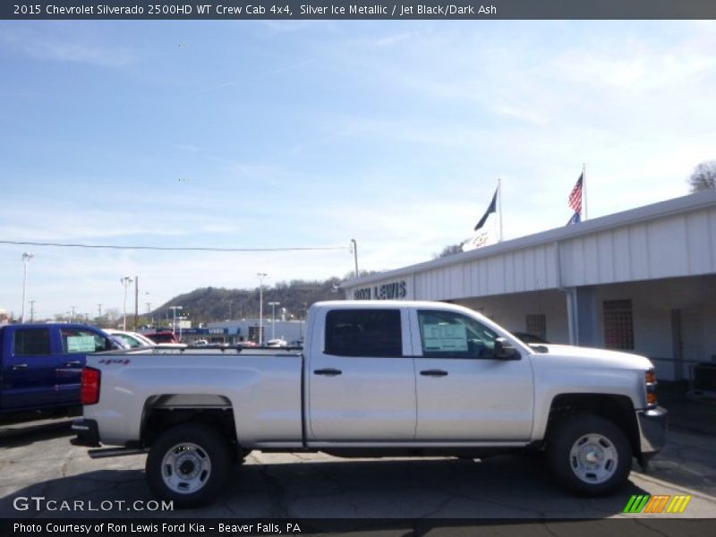 Silver Ice Metallic / Jet Black/Dark Ash 2015 Chevrolet Silverado 2500HD WT Crew Cab 4x4