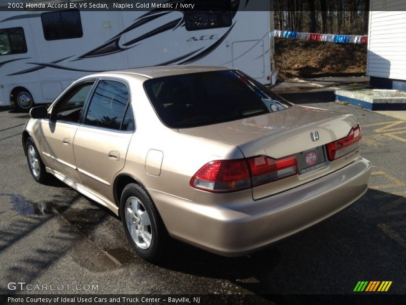 Naples Gold Metallic / Ivory 2002 Honda Accord EX V6 Sedan
