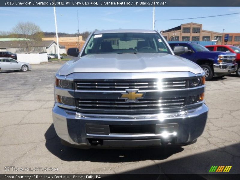 Silver Ice Metallic / Jet Black/Dark Ash 2015 Chevrolet Silverado 2500HD WT Crew Cab 4x4