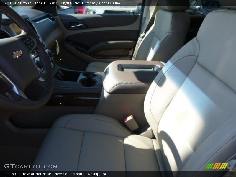 Crystal Red Tintcoat / Cocoa/Dune 2015 Chevrolet Tahoe LT 4WD