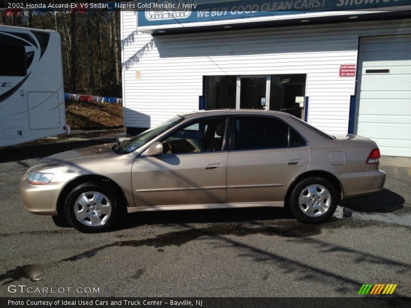 Naples Gold Metallic / Ivory 2002 Honda Accord EX V6 Sedan