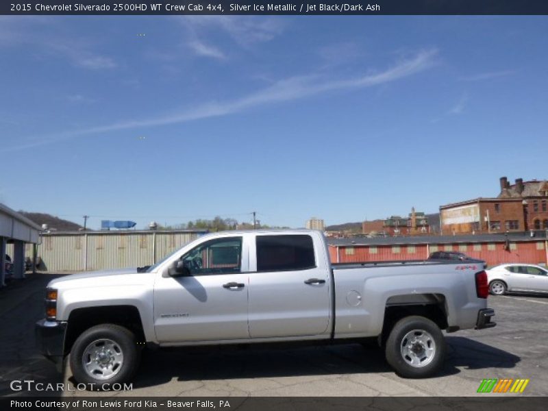 Silver Ice Metallic / Jet Black/Dark Ash 2015 Chevrolet Silverado 2500HD WT Crew Cab 4x4