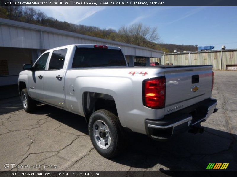 Silver Ice Metallic / Jet Black/Dark Ash 2015 Chevrolet Silverado 2500HD WT Crew Cab 4x4