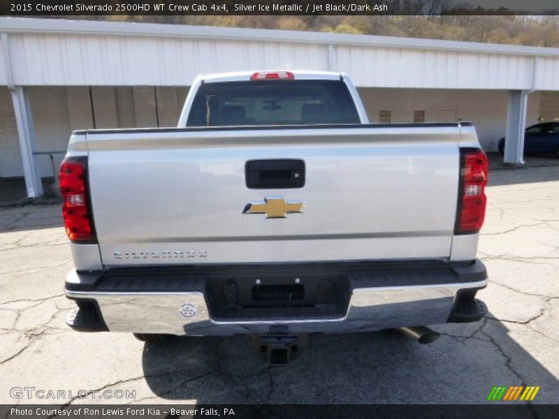 Silver Ice Metallic / Jet Black/Dark Ash 2015 Chevrolet Silverado 2500HD WT Crew Cab 4x4