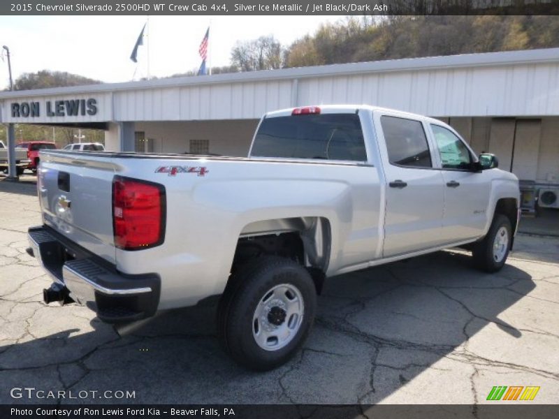 Silver Ice Metallic / Jet Black/Dark Ash 2015 Chevrolet Silverado 2500HD WT Crew Cab 4x4