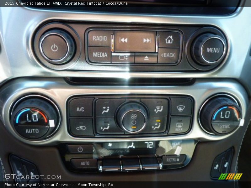 Crystal Red Tintcoat / Cocoa/Dune 2015 Chevrolet Tahoe LT 4WD
