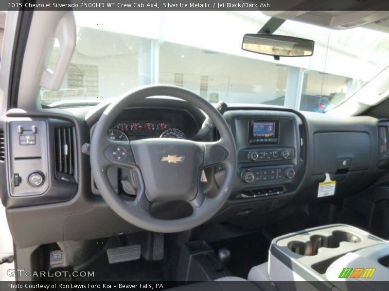 Silver Ice Metallic / Jet Black/Dark Ash 2015 Chevrolet Silverado 2500HD WT Crew Cab 4x4