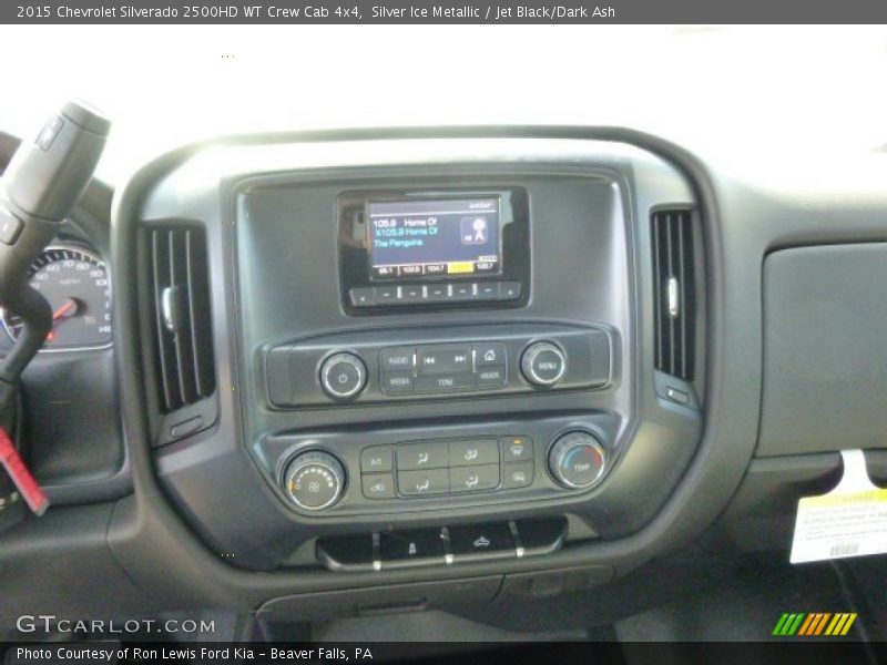 Silver Ice Metallic / Jet Black/Dark Ash 2015 Chevrolet Silverado 2500HD WT Crew Cab 4x4