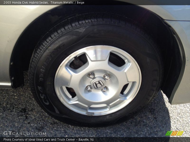 Titanium Metallic / Beige 2003 Honda Civic Hybrid Sedan