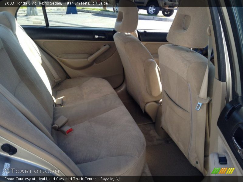 Titanium Metallic / Beige 2003 Honda Civic Hybrid Sedan