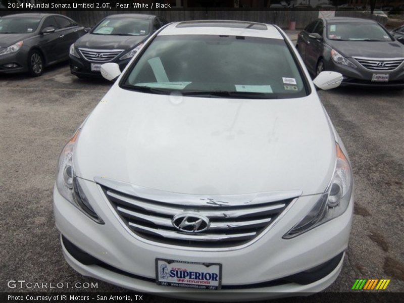 Pearl White / Black 2014 Hyundai Sonata Limited 2.0T