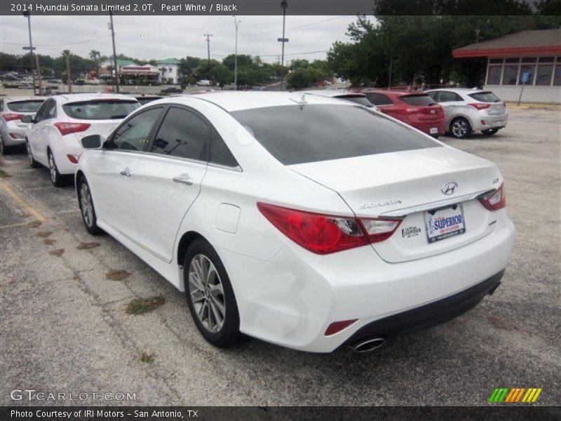 Pearl White / Black 2014 Hyundai Sonata Limited 2.0T