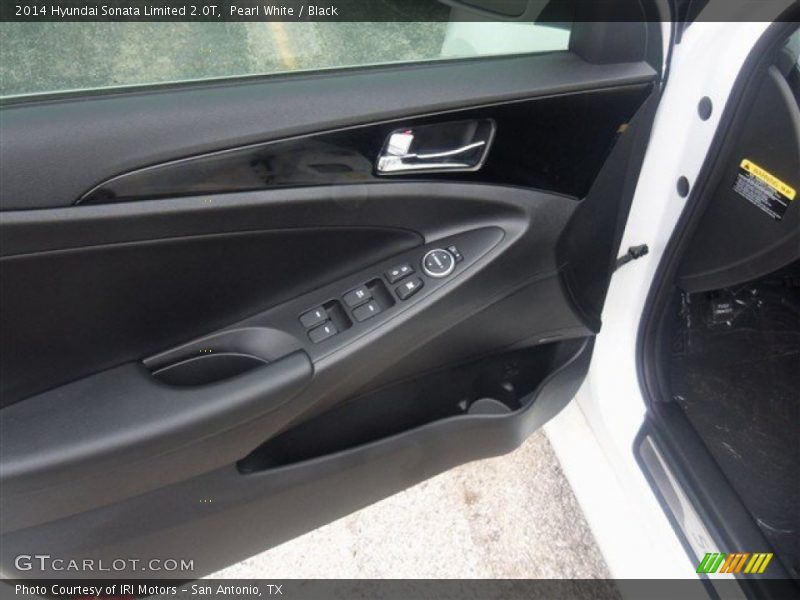 Pearl White / Black 2014 Hyundai Sonata Limited 2.0T