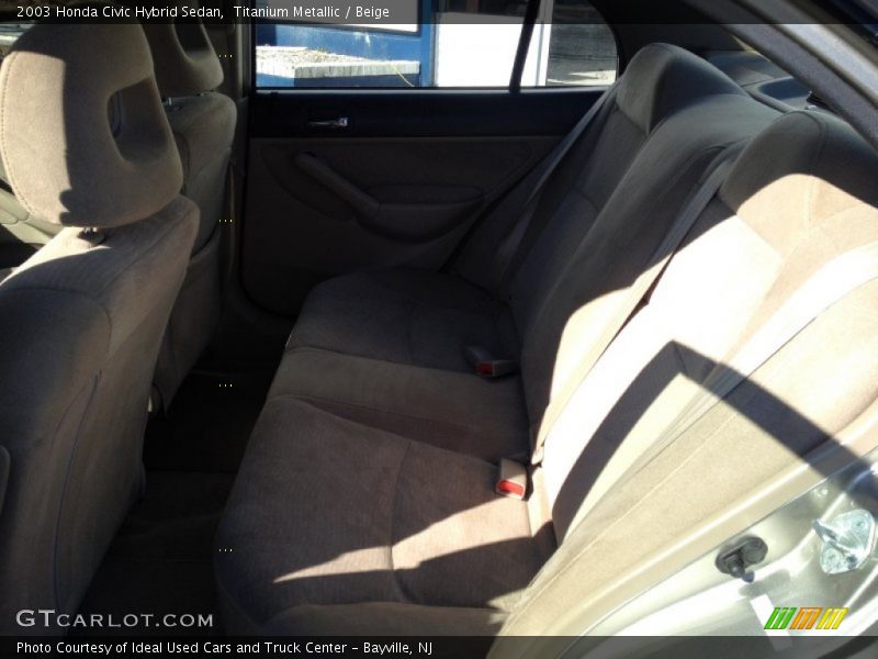Titanium Metallic / Beige 2003 Honda Civic Hybrid Sedan