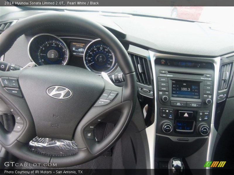 Pearl White / Black 2014 Hyundai Sonata Limited 2.0T
