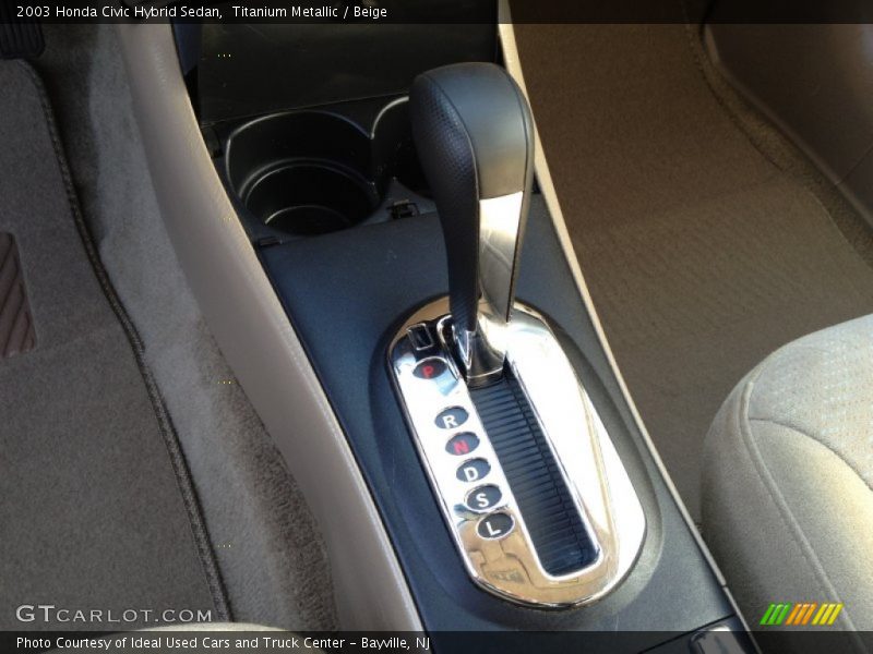 Titanium Metallic / Beige 2003 Honda Civic Hybrid Sedan