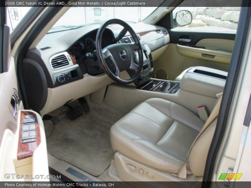 Gold Mist Metallic / Cocoa/Light Cashmere 2008 GMC Yukon XL Denali AWD