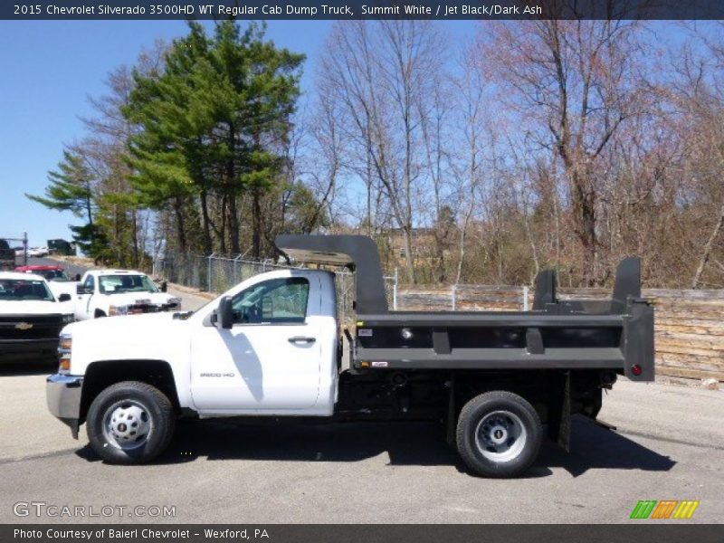 Summit White / Jet Black/Dark Ash 2015 Chevrolet Silverado 3500HD WT Regular Cab Dump Truck