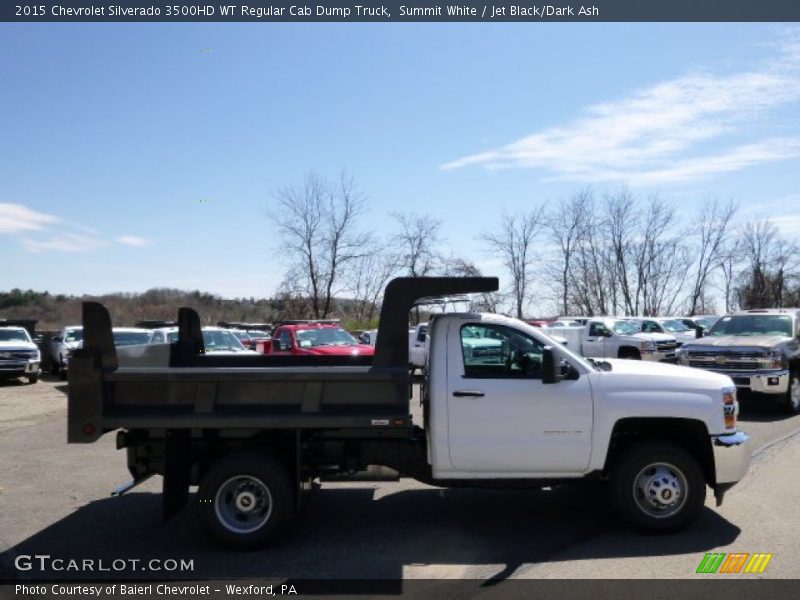 Summit White / Jet Black/Dark Ash 2015 Chevrolet Silverado 3500HD WT Regular Cab Dump Truck