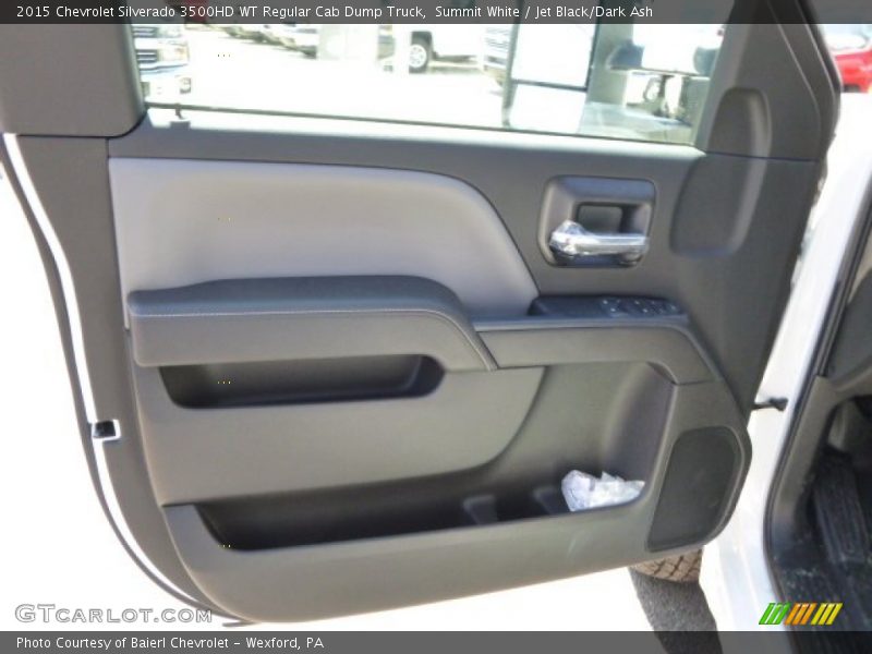 Summit White / Jet Black/Dark Ash 2015 Chevrolet Silverado 3500HD WT Regular Cab Dump Truck