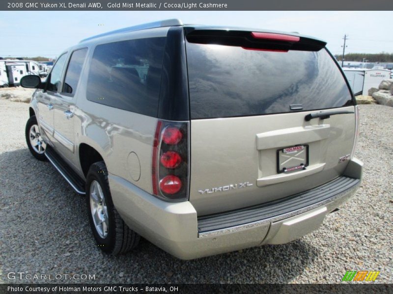 Gold Mist Metallic / Cocoa/Light Cashmere 2008 GMC Yukon XL Denali AWD