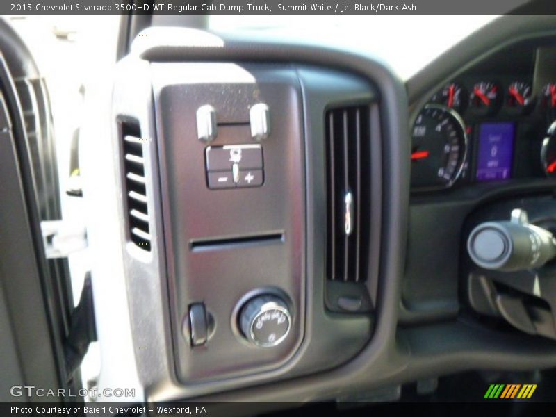 Summit White / Jet Black/Dark Ash 2015 Chevrolet Silverado 3500HD WT Regular Cab Dump Truck