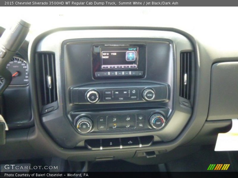 Summit White / Jet Black/Dark Ash 2015 Chevrolet Silverado 3500HD WT Regular Cab Dump Truck