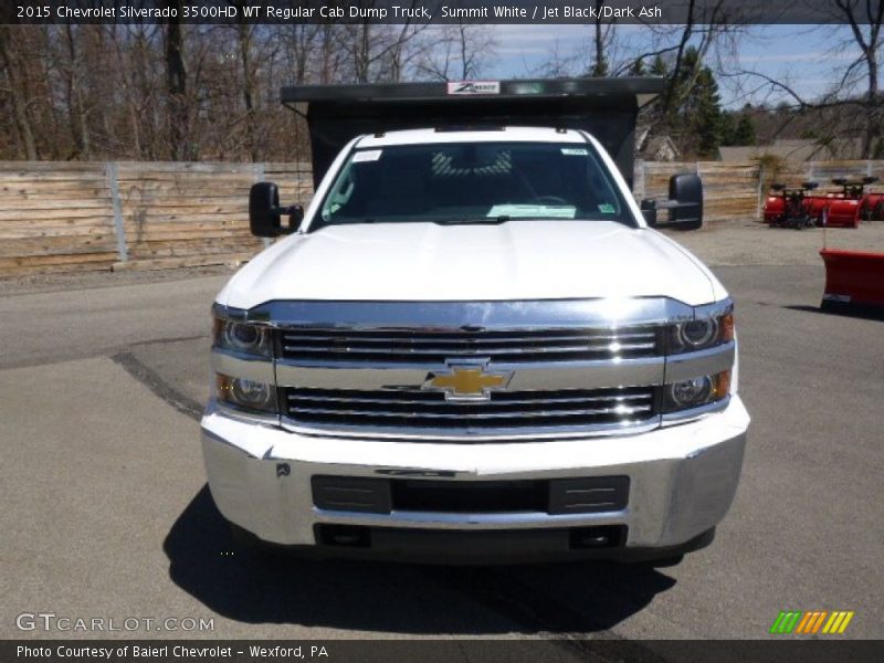Summit White / Jet Black/Dark Ash 2015 Chevrolet Silverado 3500HD WT Regular Cab Dump Truck