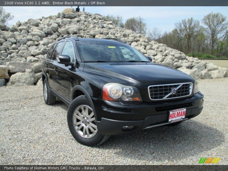 Ember Black Metallic / Off Black 2008 Volvo XC90 3.2 AWD