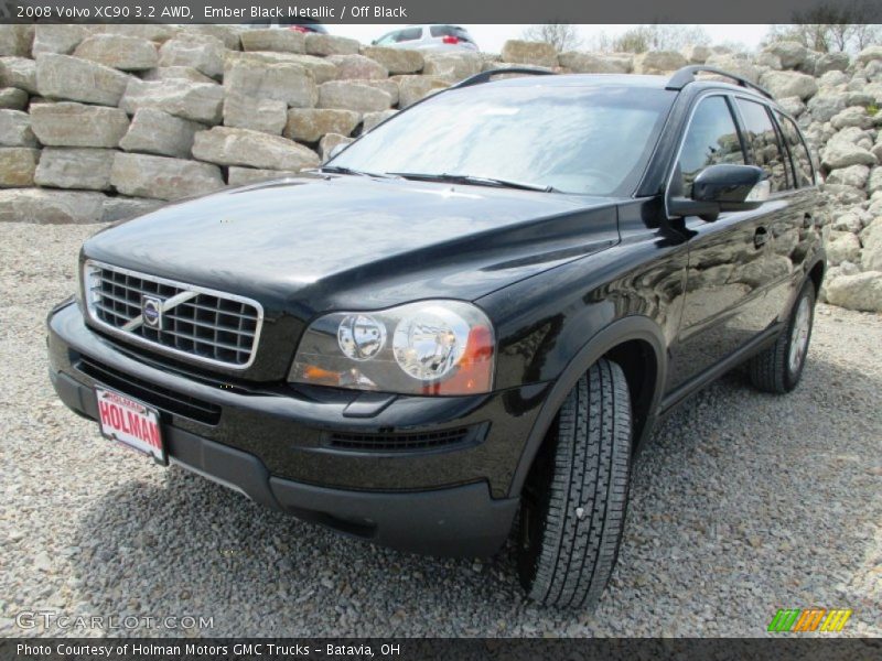 Ember Black Metallic / Off Black 2008 Volvo XC90 3.2 AWD