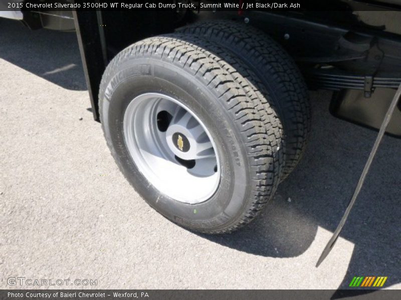 Summit White / Jet Black/Dark Ash 2015 Chevrolet Silverado 3500HD WT Regular Cab Dump Truck