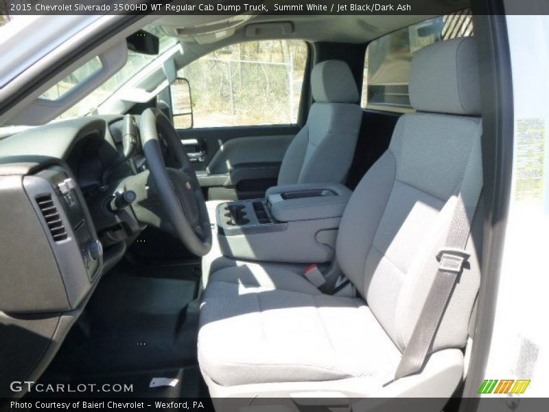 Summit White / Jet Black/Dark Ash 2015 Chevrolet Silverado 3500HD WT Regular Cab Dump Truck