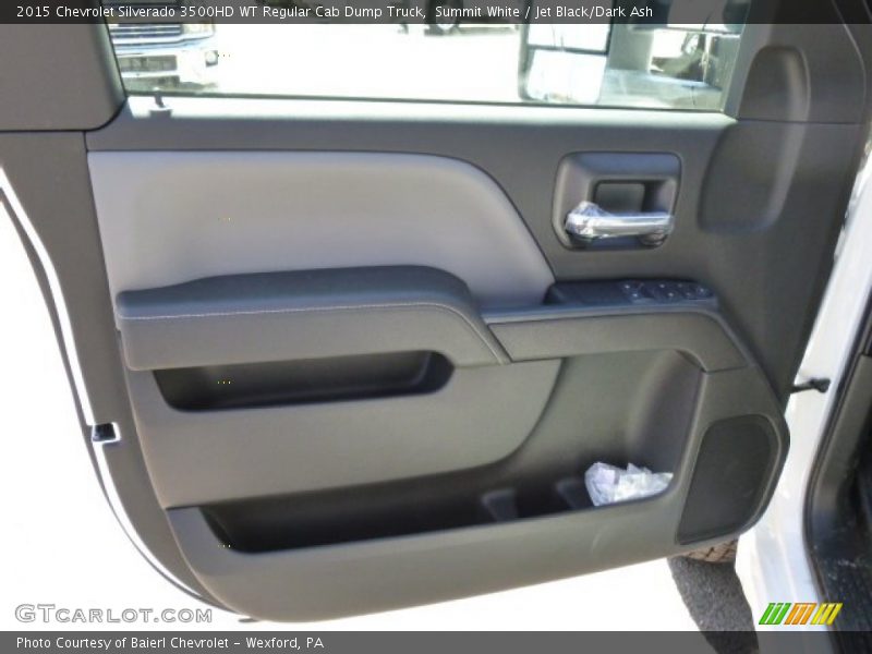 Summit White / Jet Black/Dark Ash 2015 Chevrolet Silverado 3500HD WT Regular Cab Dump Truck